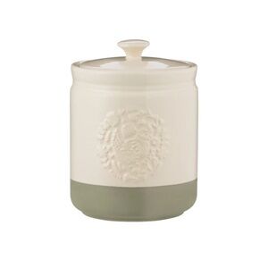 Mason Cash Home to Roost Large Storage Jar 1.5L NWT White Green Hen Stoneware